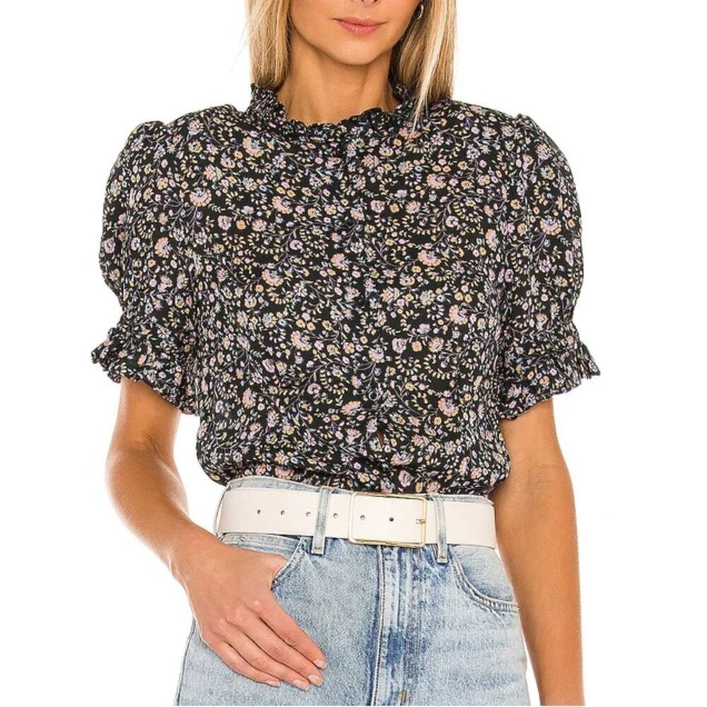 New‎ Selkie the Bistro Blouse in Spirit Floral Button Up Top